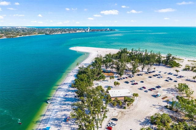 1750 Benjamin Franklin Dr Unit 6B, Sarasota, FL 34236 - aerial view of property and surrounding area featuring expansive beach