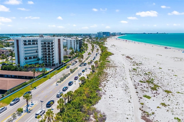 1750 Benjamin Franklin Dr Unit 6B, Sarasota, FL 34236 - bird's eye view of waterfront with a beach