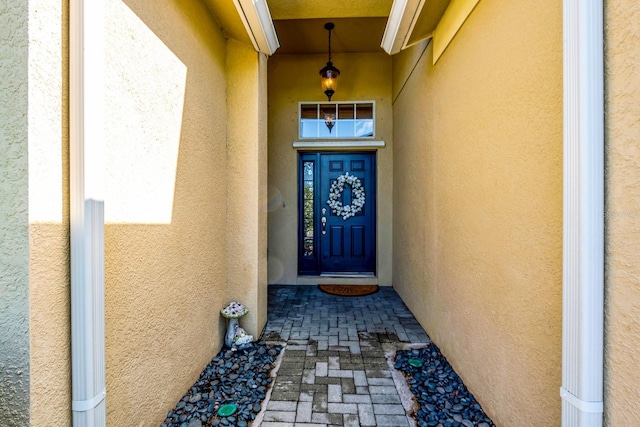 6729 45th Ter E, Bradenton, FL 34203 - property entrance with stucco siding