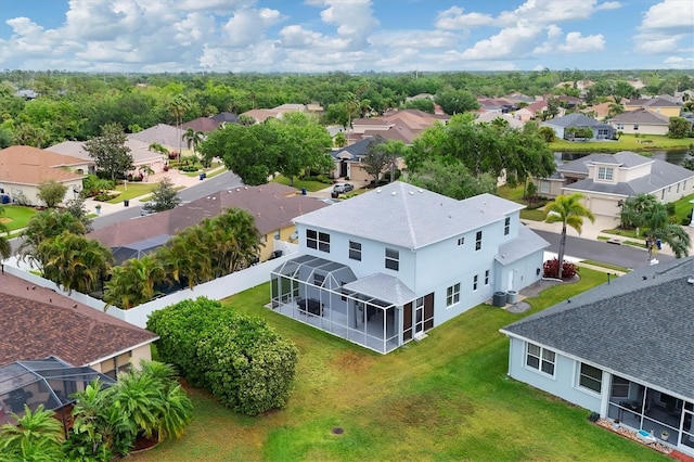 bird's eye view featuring a residential view