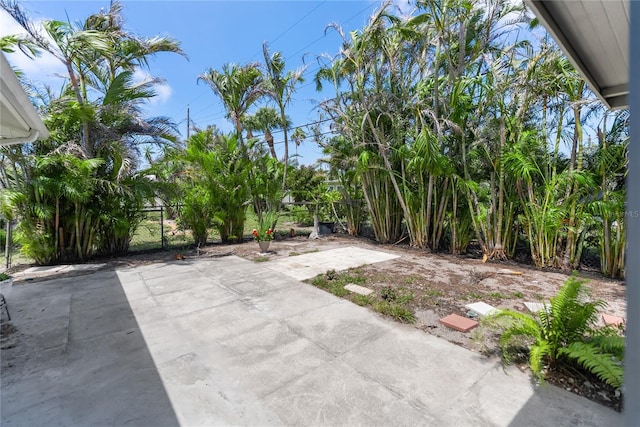 view of patio / terrace with fence