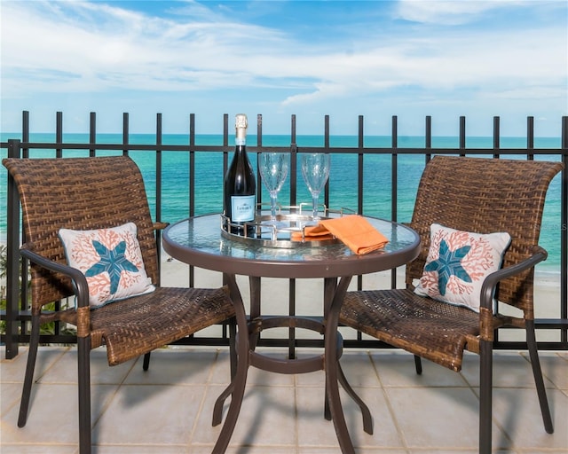 1212 Benjamin Franklin Dr Unit 901, Sarasota, FL 34236 - balcony featuring a water view