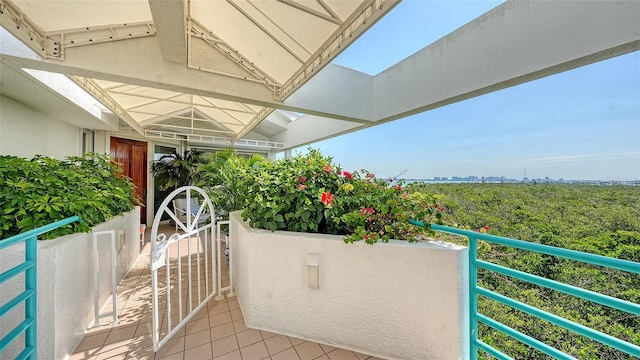 view of balcony