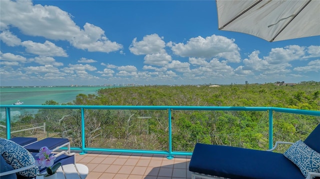 view of balcony