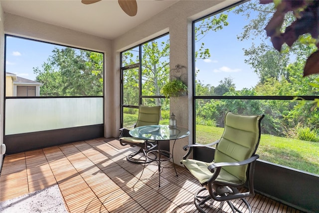 6124 35th Ct E, Bradenton, FL 34203 - sunroom / solarium with tile patterned floors and ceiling fan
