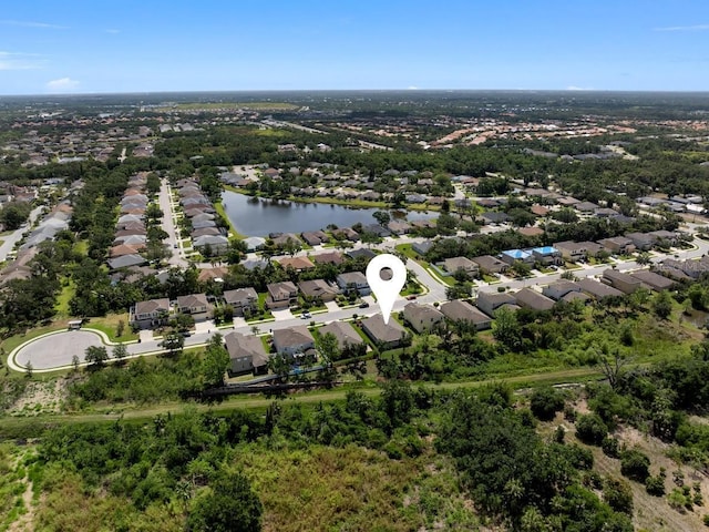6124 35th Ct E, Bradenton, FL 34203 - birds eye view of property with a residential view and a water view