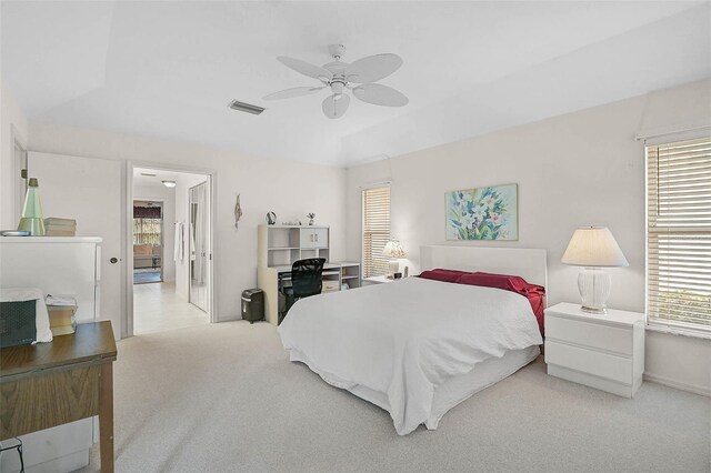 4360 Presidential Avenue Cir E, Bradenton, FL 34203 - carpeted bedroom featuring visible vents, baseboards, and a ceiling fan