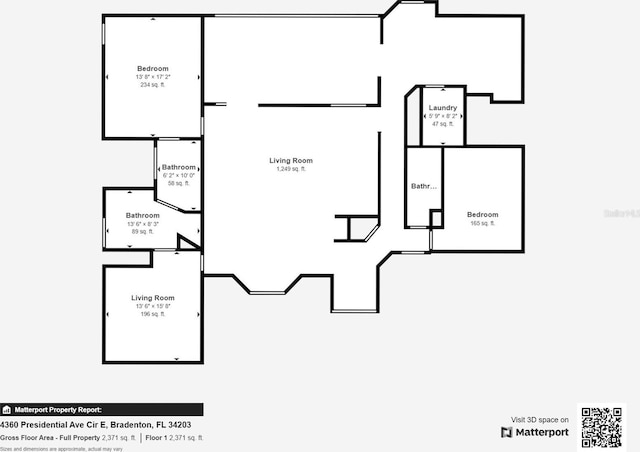 4360 Presidential Avenue Cir E, Bradenton, FL 34203 - floor plan