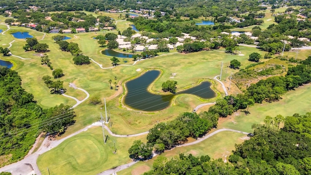 4044 Penshurst Park, Sarasota, FL 34235 - drone / aerial view featuring golf course view and a water view