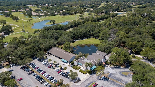 4044 Penshurst Park, Sarasota, FL 34235 - birds eye view of property featuring a water view and view of golf course