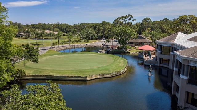 4044 Penshurst Park, Sarasota, FL 34235 - exterior space with a water view and golf course view