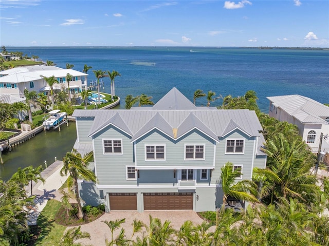 526 56th St, Holmes Beach, FL 34217 - aerial view featuring a water view
