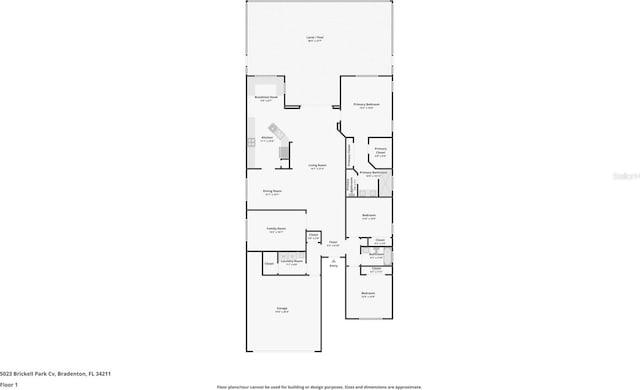 5023 Brickell Park Cv, Bradenton, FL 34211 - room layout