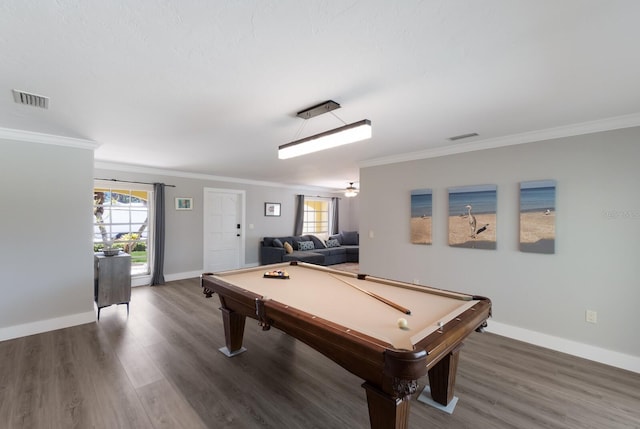 508 70th St, Holmes Beach, FL 34217 - playroom featuring crown molding, visible vents, and a wealth of natural light