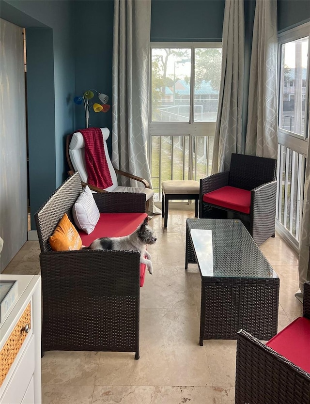 view of living area