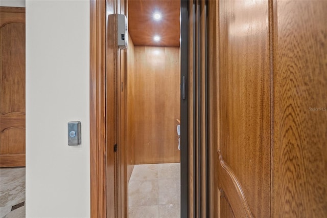 5830 Jamila River Dr, Venice, FL 34293 - interior details featuring recessed lighting and elevator