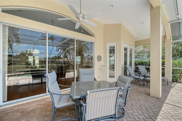 7528 Ascot Ct, Bradenton, FL 34201 - view of patio with a ceiling fan