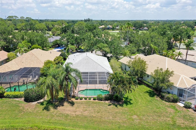 7528 Ascot Ct, Bradenton, FL 34201 - aerial perspective of suburban area featuring a pool