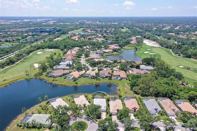 7528 Ascot Ct, Bradenton, FL 34201 - aerial view of property and surrounding area with a golf course, nearby suburban area, and a nearby body of water