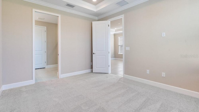 16202 Isola Pl, Bradenton, FL 34211 - unfurnished room with ornamental molding, light colored carpet, and baseboards
