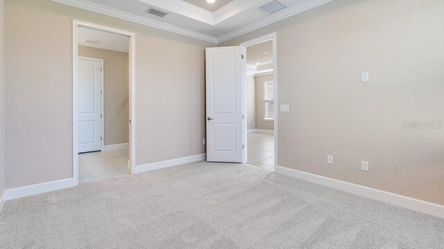 16202 Isola Pl, Bradenton, FL 34211 - unfurnished room with ornamental molding, light colored carpet, and baseboards