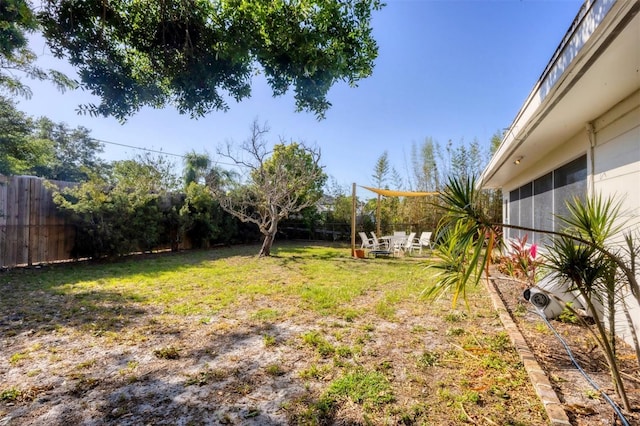 4243 Maceachen Blvd, Sarasota, FL 34233 - view of yard with a fenced backyard