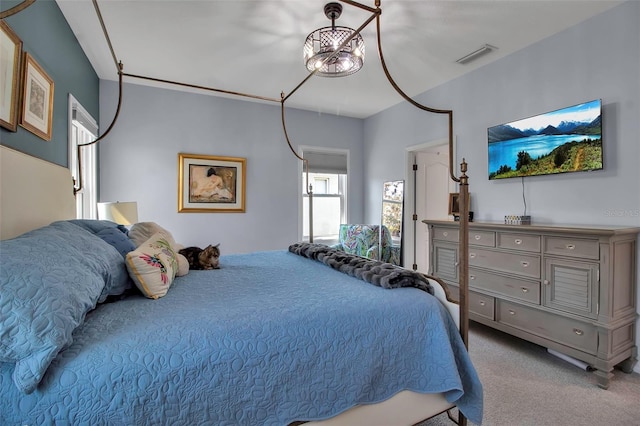 bedroom with carpet flooring