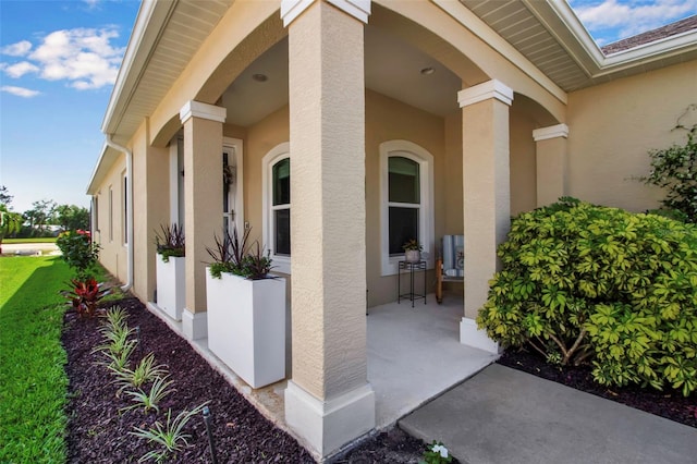view of property exterior featuring stucco siding
