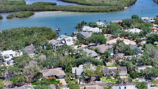 5324 Siesta Ct, Sarasota, FL 34242 - drone / aerial view featuring a residential view and a water view