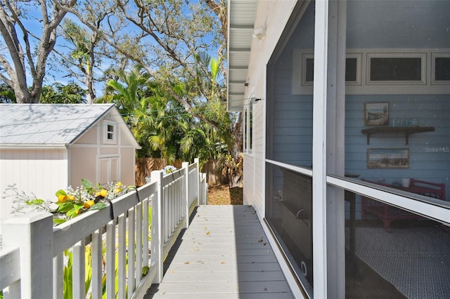 view of balcony