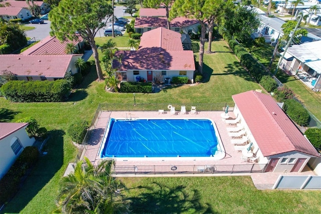 2267 Pueblo Ln Unit V40, Sarasota, FL 34231 - aerial view of residential area featuring a pool area