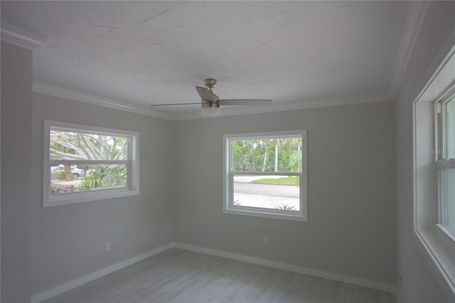 306 Island Cir, Sarasota, FL 34242 - spare room featuring light wood finished floors, baseboards, and a wealth of natural light