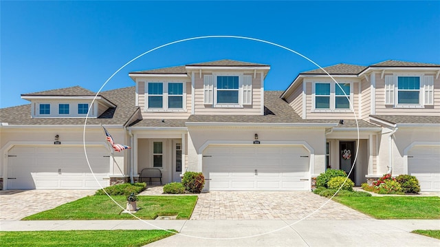 3684 Fescue Ln, Sarasota, FL 34232 - view of front of property with roof with shingles and decorative driveway