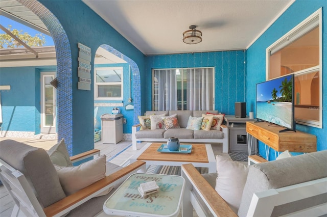 23088 Allen Ave, Port Charlotte, FL 33980 - living room with arched walkways