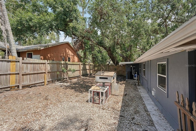 view of fenced backyard