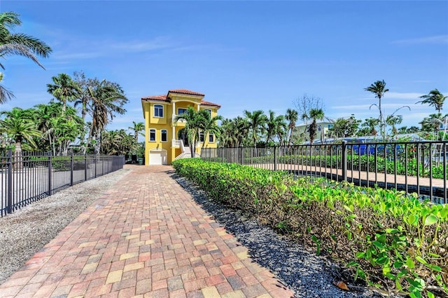 surrounding community with fence