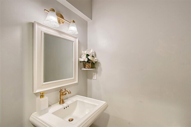 bathroom with a sink