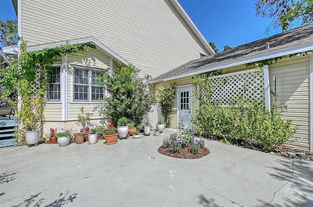 exterior space with a patio area