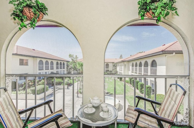 view of balcony