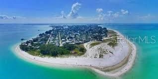 drone / aerial view of a large body of water