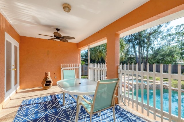view of sunroom