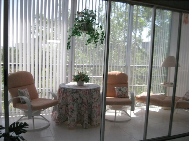 view of sunroom