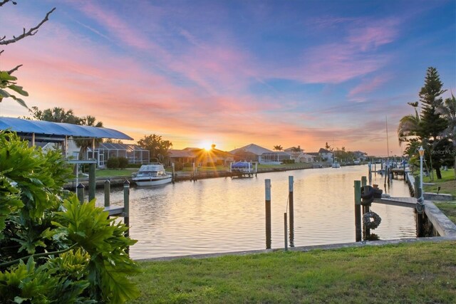 4405 Harbor Blvd, Port Charlotte, FL 33952 - dock featuring a water view and a residential view