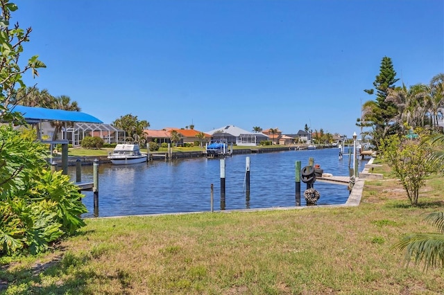 4405 Harbor Blvd, Port Charlotte, FL 33952 - water view featuring nearby suburban area and a dock