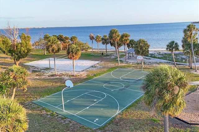 4405 Harbor Blvd, Port Charlotte, FL 33952 - view of basketball court with community basketball court and a water view