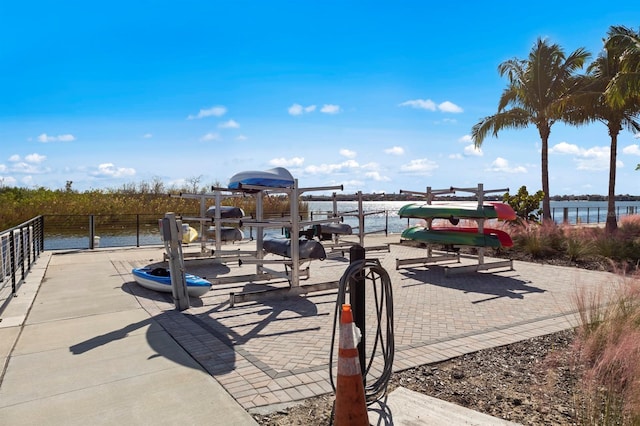 11611 Roseto Ct, Fort Myers, FL 33913 - view of patio featuring a water view