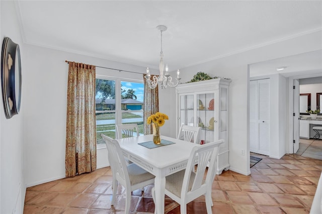 3978 Lemonwood Dr, Sarasota, FL 34232 - dining space with a notable chandelier and baseboards