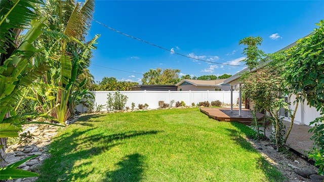 6628 Keystone Dr, Sarasota, FL 34231 - view of yard with a deck