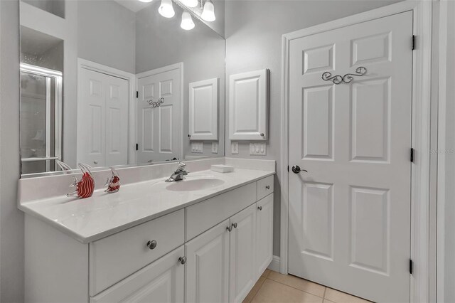 3738 Eagle Hammock Dr, Sarasota, FL 34240 - bathroom featuring tile patterned floors and vanity