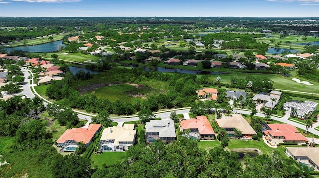 3738 Eagle Hammock Dr, Sarasota, FL 34240 - drone / aerial view with a residential view and a water view